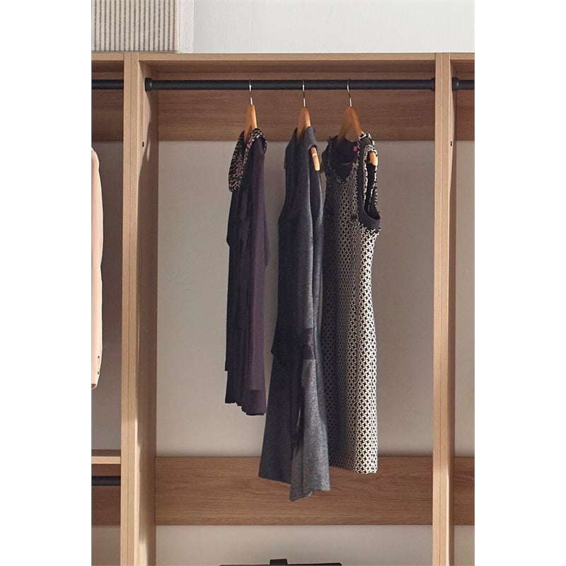 Prosper Oak Freestanding Walk in Wood Closet System