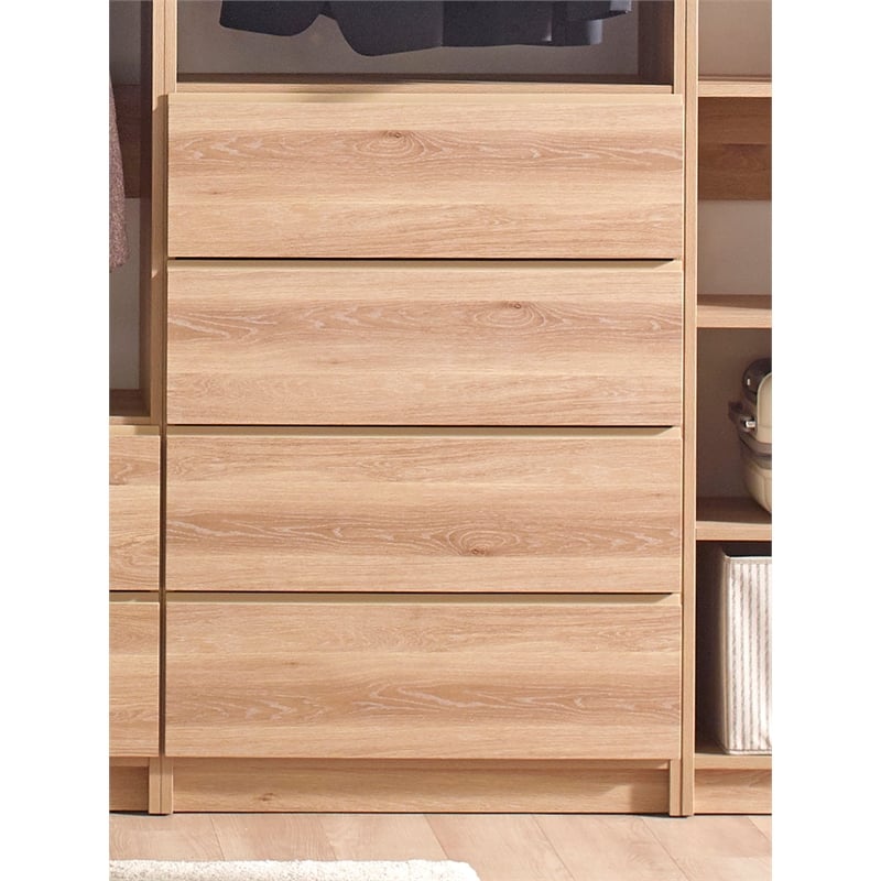 Prosper Oak Freestanding Walk in Wood Closet System