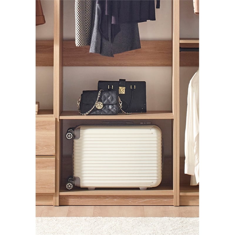 Prosper Oak Freestanding Walk in Wood Closet System