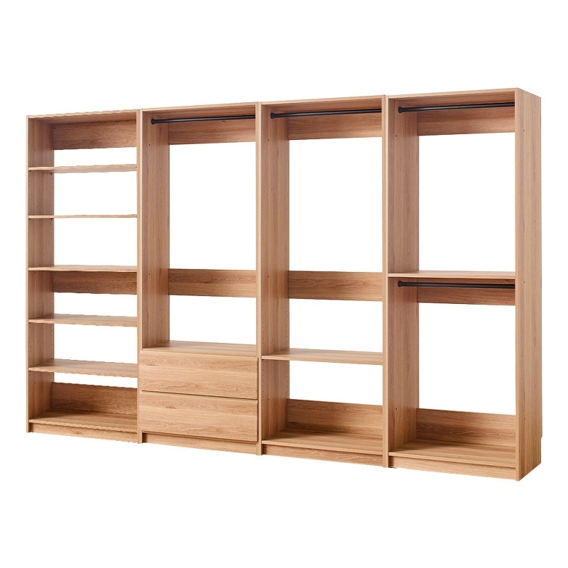 Prosper Oak Freestanding Walk in Wood Closet System