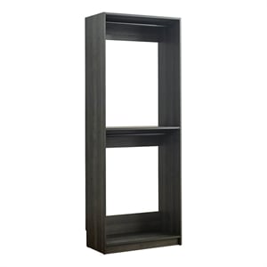 Prosper 32&quot Gray Wood Walk-in Closet with Two Rods