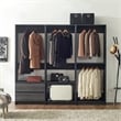Prosper Gray Freestanding Walk in Wood Closet System