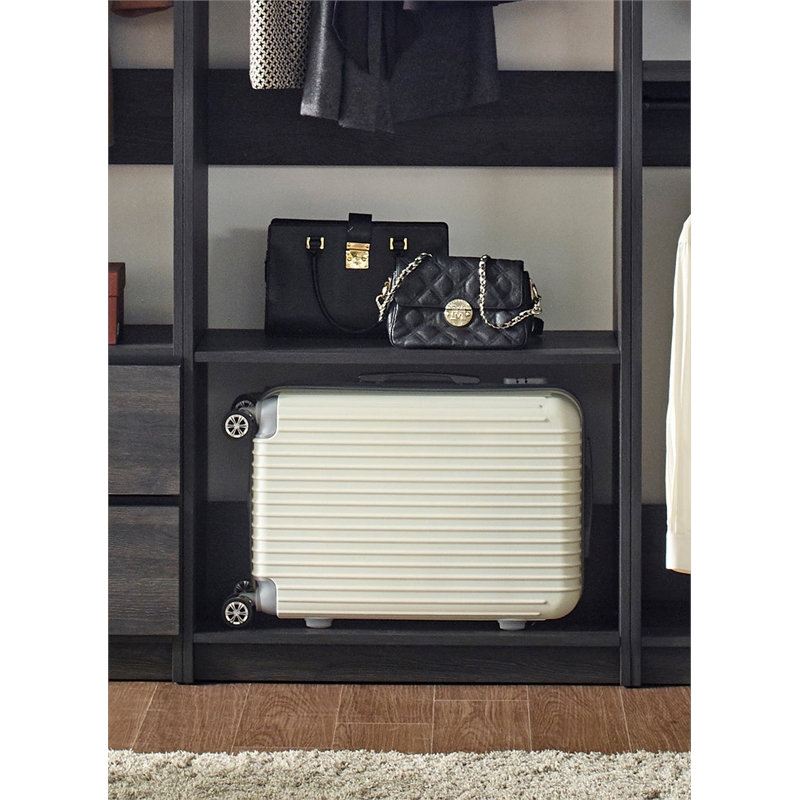 Prosper Gray Freestanding Walk in Wood Closet System