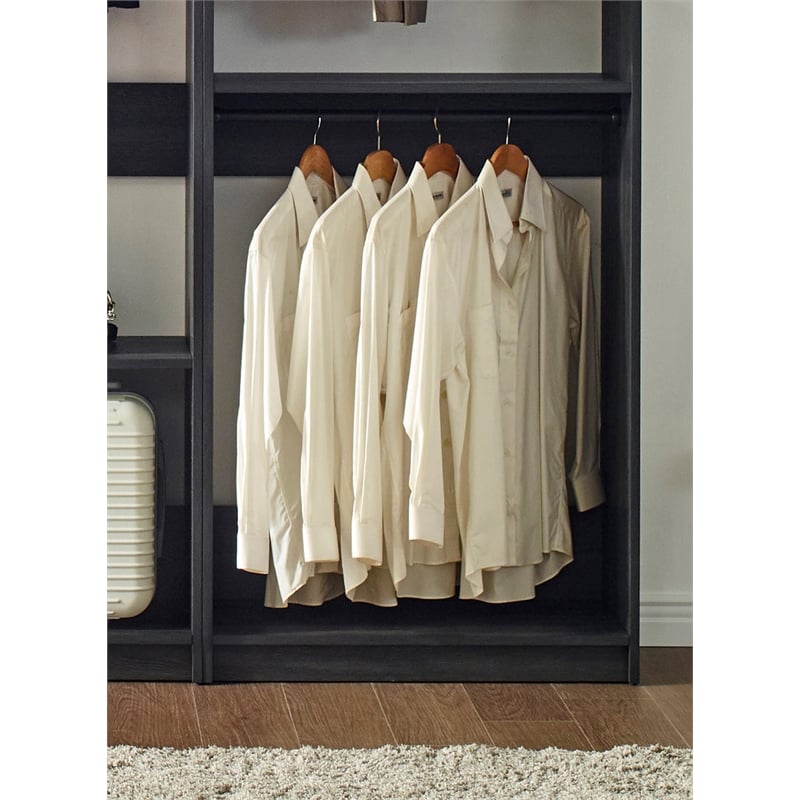 Prosper Gray Freestanding Walk in Wood Closet System