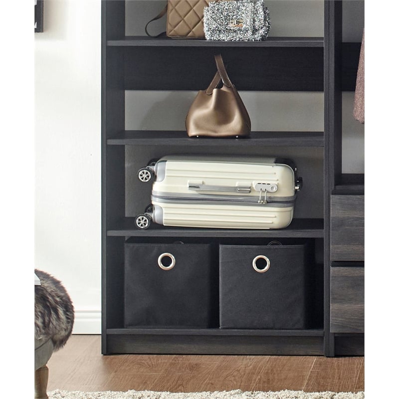 Prosper Gray Freestanding Walk in Wood Closet System
