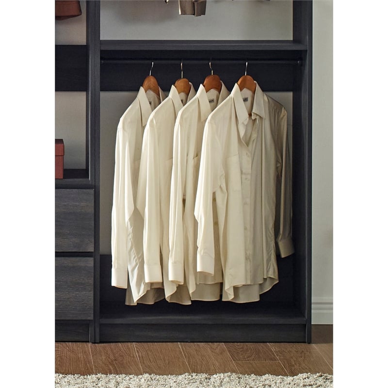 Prosper Gray Freestanding Walk in Wood Closet System
