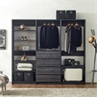 Prosper Gray Freestanding Walk in Wood Closet System
