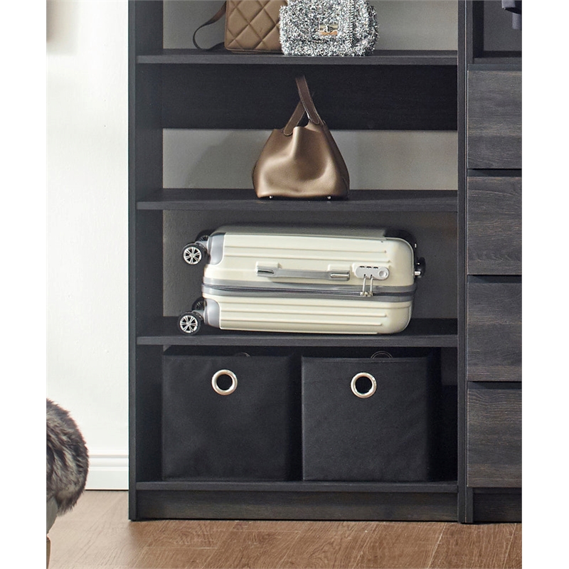 Prosper Gray Freestanding Walk in Wood Closet System