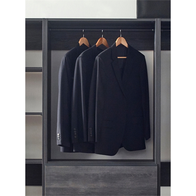 Prosper Gray Freestanding Walk in Wood Closet System