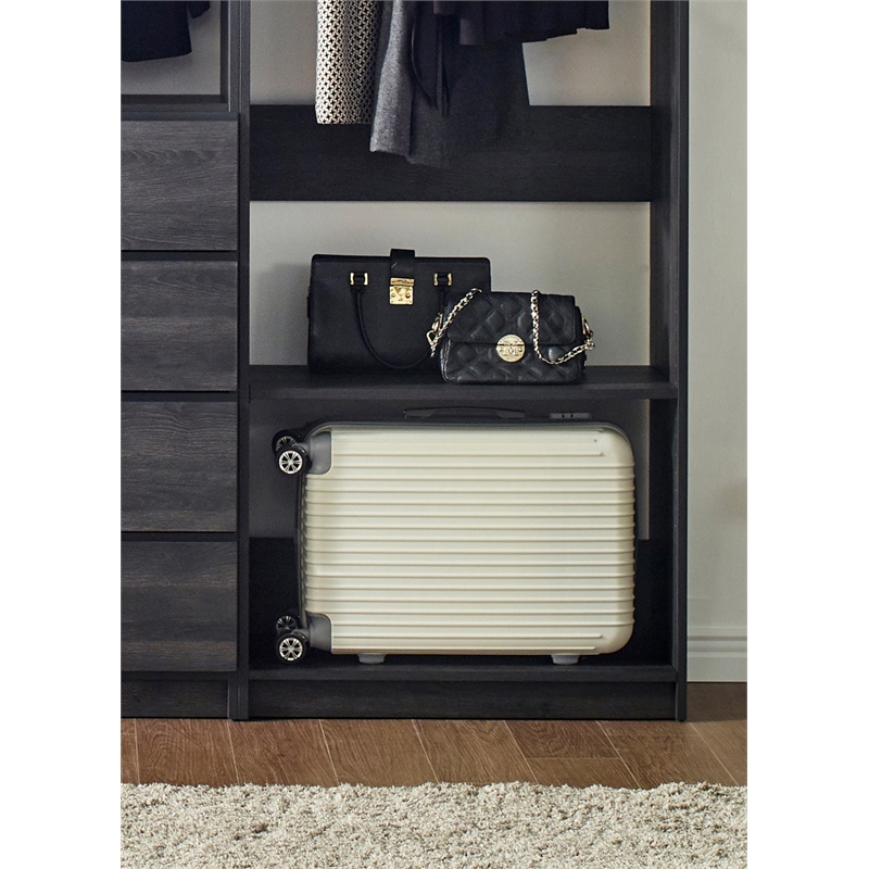 Prosper Gray Freestanding Walk in Wood Closet System