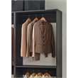 Klair Living Prosper Freestanding Walk in Wood Closet System in Dark Gray