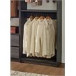 Klair Living Prosper Freestanding Walk in Wood Closet System in Dark Gray