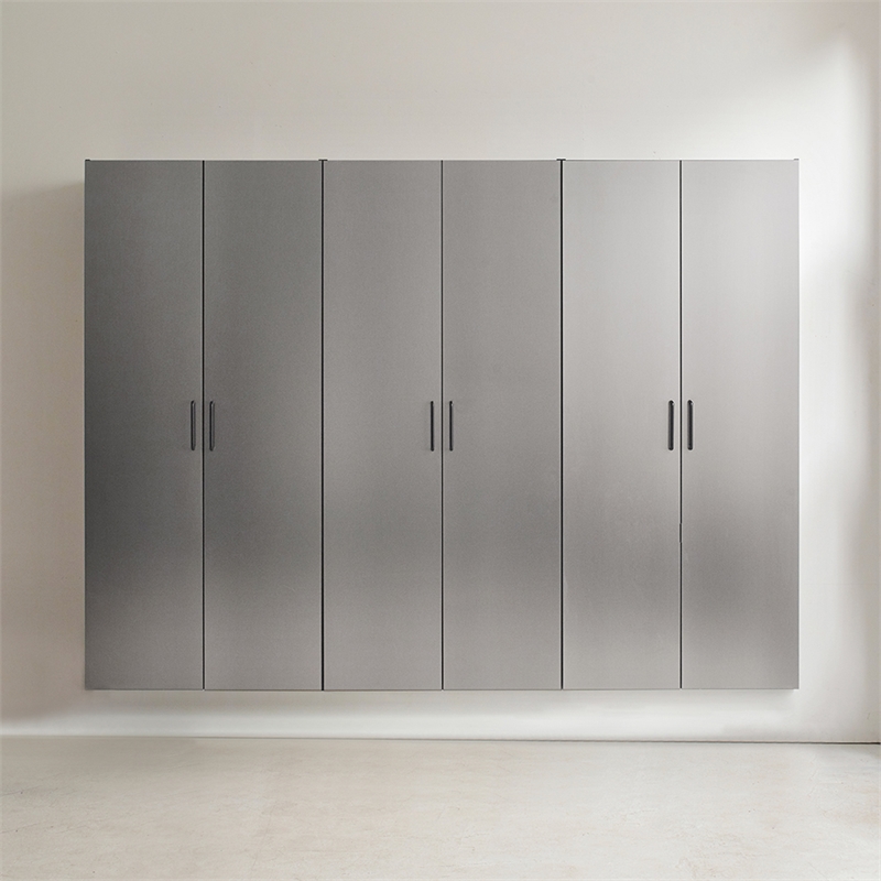 Klair Living Astro Series Garage Cabinet Set D (3-Piece) in Metallic Gray