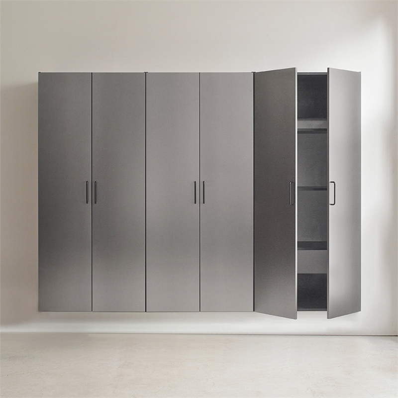 Klair Living Astro Series Garage Cabinet Set D (3-Piece) in Metallic Gray