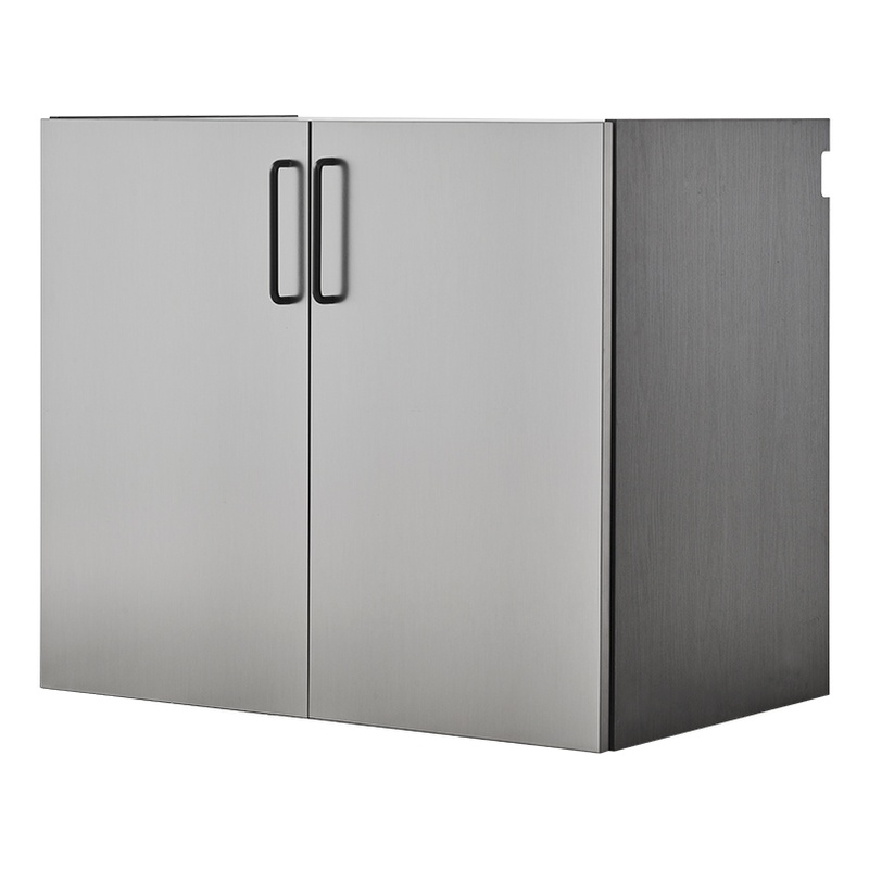 Klair Living Astro Series Metal Wall Mounted Base Door Storage Cabinet in Gray