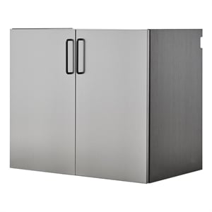 Klair Living Astro Series Metal Wall Mounted Base Door Storage Cabinet in Gray