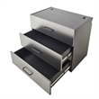 Klair Living Astro Series Metal Wall Mounted Base Drawer Storage Cabinet in Gray