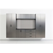 Klair Living Astro Series Metal Wall Mounted Base Drawer Storage Cabinet in Gray