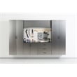 Klair Living Astro Series Metal Wall Mounted Storage Cabinet in Metallic Gray