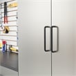 Klair Living Astro Series Metal Wall Mounted Storage Cabinet in Metallic Gray