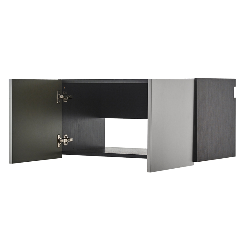 Klair Living Astro Series Metal Wall Storage Cabinet in Metallic Gray