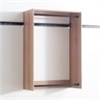 Klair Living Devi Oak Wall Mounted Walk in Wood Closet System