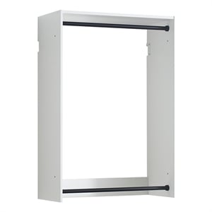 Klair Living Devi White Wall Mounted Walk in Wood Closet System