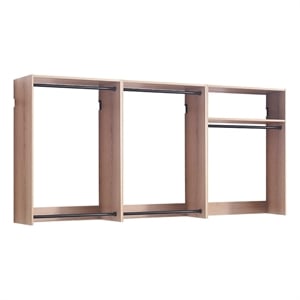 Klair Living Devi Series 31.5&quot - 94.5&quot W Oak Modular Closet System