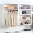 Klair Living Devi White Wall Mounted Walk in Wood Closet System