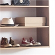 Klair Living Devi Oak Wall Mounted Walk in Wood Closet System