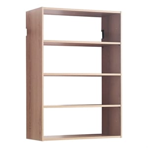 Klair Living Devi Oak Wall Mounted Walk in Wood Closet System