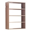 Klair Living Devi Oak Wall Mounted Walk in Wood Closet System