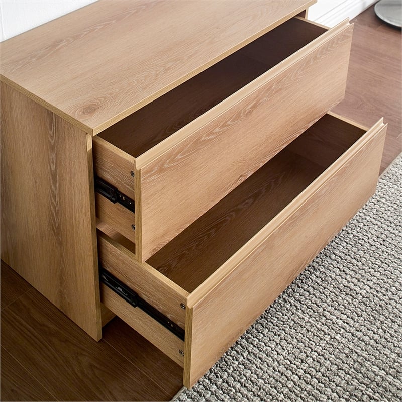 Klair Living Devi Oak Wall Mounted Walk in Wood Closet System