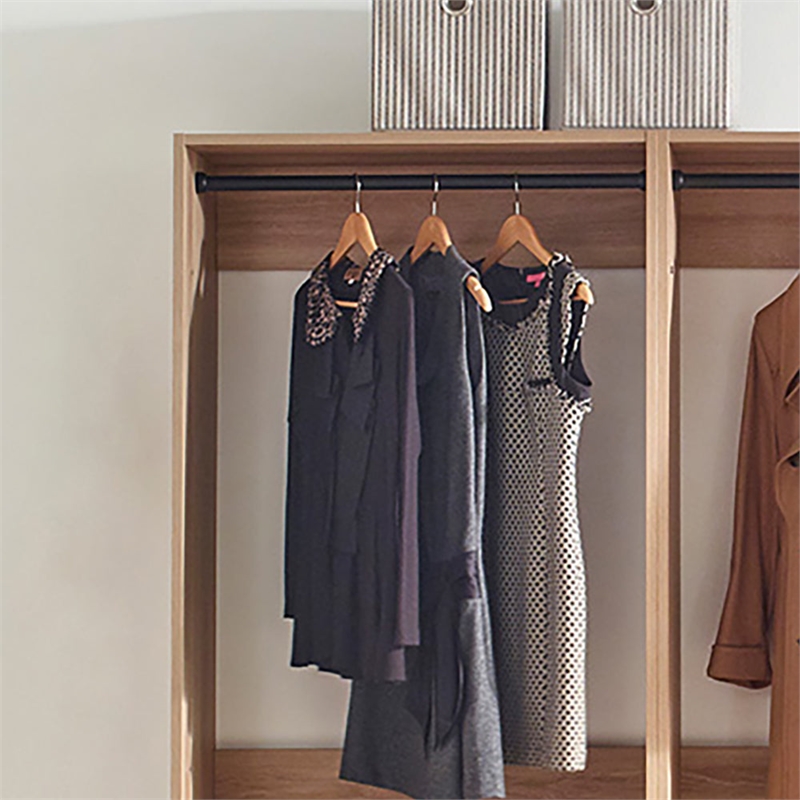 Klair Living Prosper Freestanding Walk in Wood Closet System in Oak