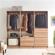 Klair Living Prosper Freestanding Walk in Wood Closet System in Oak