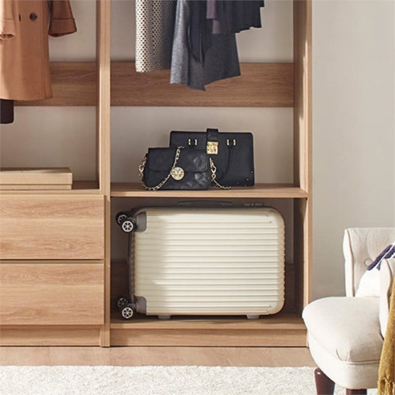 Klair Living Prosper Freestanding Walk in Wood Closet System in Oak