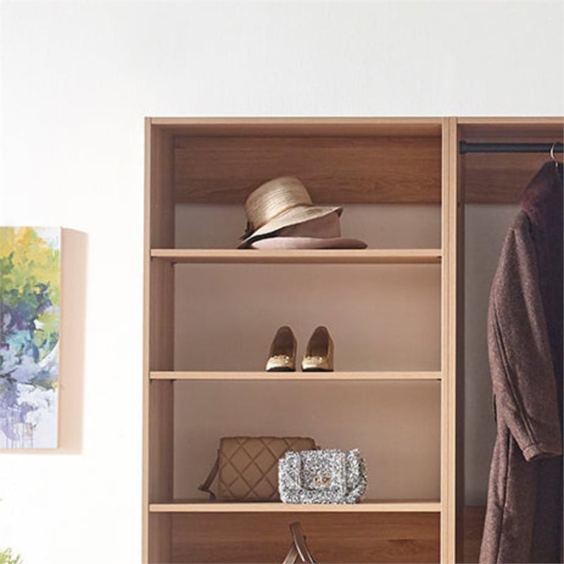 Klair Living Prosper Freestanding Walk in Wood Closet System in Oak