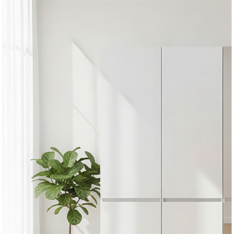 Klair Living Elise Modular Wood Closet System with Mirror in White