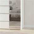 Klair Living Elise Modular Wood Closet System with Mirror in White