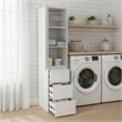 Klair Living Elise Modular Wood Closet System with Mirror in White