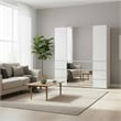 Klair Living Elise Modular Wood Closet System with Mirror in White