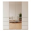 Klair Living Elise Modular Wood Closet System with Mirror in White