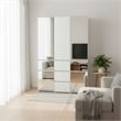 Klair Living Elise Modular Wood Closet System with Mirror in White