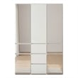 Klair Living Elise Modular Wood Closet System with Mirror in White