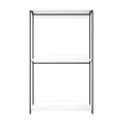 Klair Living Fiona White Freestanding Walk in Wood Closet System w/ Metal Frame