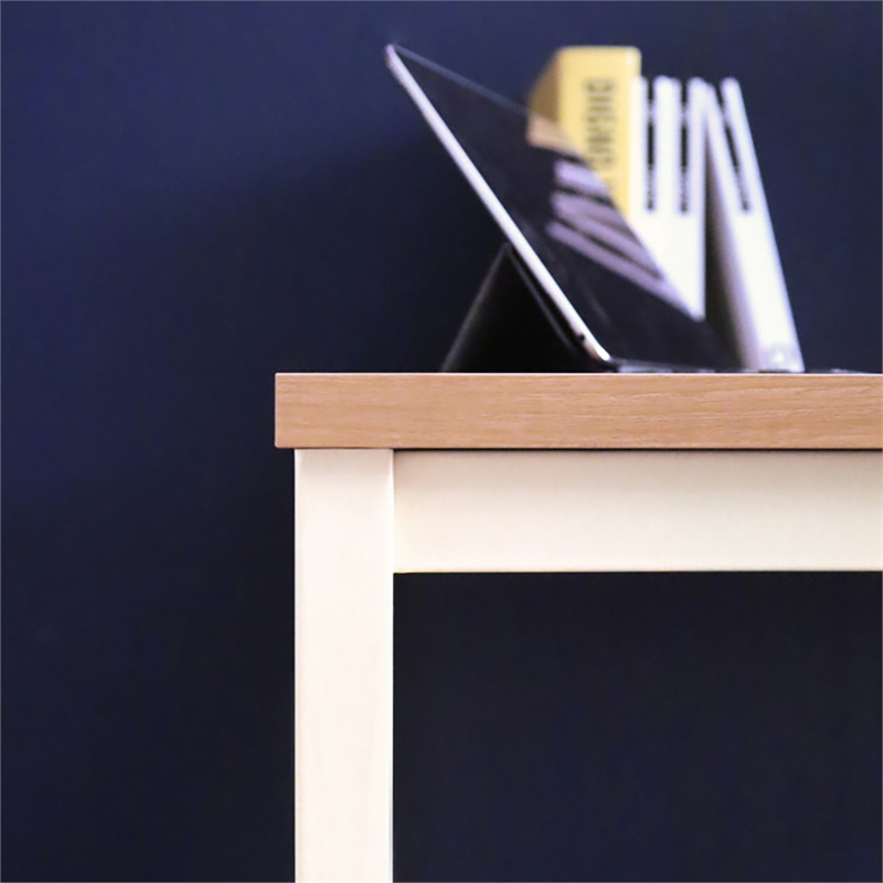 Klair Living Harry Contemporary Wood and Metal Computer Desk in Oak