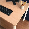 Klair Living Harry Contemporary Wood and Metal Computer Desk in Oak