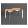 Klair Living Harry Contemporary Wood and Metal Computer Desk in Oak