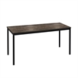 Klair Living Harry Wood and Metal Computer Desk in Black and Rustic Gray