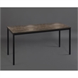 Klair Living Harry Wood and Metal Computer Desk in Black and Rustic Gray
